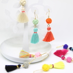 水引のタッセルピアス/8color