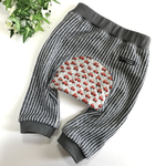 10%off＊70size＊やわらかlongモンキーパンツ　  ぶーぶーレッド