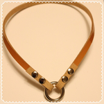 中型犬用  チョーカー   茶