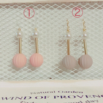 マットビーズ&パールピアス