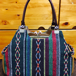がま口バッグ★メキシコ生地バッグ♪