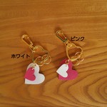 [お年玉]　大人可愛いハートキーホルダー・ピンク