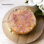 [B級品！]紫陽花とスワロフスキーのピルケース(大)