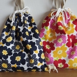 お着替え袋 (巾着) ☆ かわいいお花