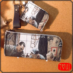 【業界初！革にプリント！別プリントもＯＫ】本革ロングウォレット！コインケース付き！