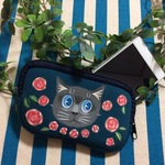 猫のスマホケース⑥●スマホ入れ●原画●イラスト●絵画●アート