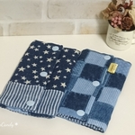 リバーシブル抱っこ紐よだれパッド☆denim