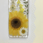 押し花ケース iPhone6/6s ＊イエローのガーベラ