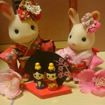ミニチュア用お雛様☆雛人形おひなさま☆桃の節句手のひら☆☆   