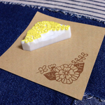 お花と葉っぱとクローバーのはんこはんこ