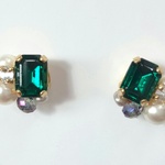 「luxe emerald」ピアス/イヤリング