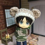 くま耳ニット帽 ベージュ
