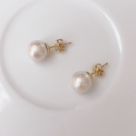シンプルコットンパールピアス