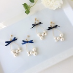 pearl×ribbon　ピアス/イヤリング
