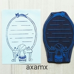ゴム版はんこ。 使えるメモ枠  お化粧台