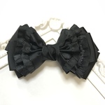 【選べるパーツ】Milky ribbon☆Black frill