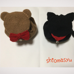 新作🎶クマとネコのポシェット