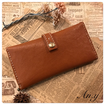 【4様オーダー品】レザースマート長財布＊ナチュラルキャメルbrown