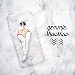 love me?girl iphoneケース（クリア）