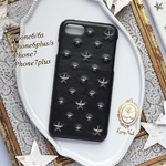 半額以下！SALE☆iPhone6Plus/6sPlus限定☆メタリック星スタッズ☆ブラックiPhoneケース