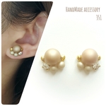 大人のシンプルパールピアス