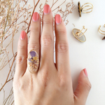 New ☆新作☆お花を閉じ込めたtwinkle ring