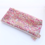 ★　LIBERTY　Jenny's Ribbons/ ジェニーズリボンズ　7P　大きめビニコのクリアポケットポーチ　◆ペンケース　通帳ポーチに♪