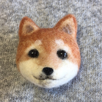 わんこブローチ② （柴犬）