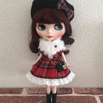 22センチドール ワンピース４点セット ブリティッシュガール