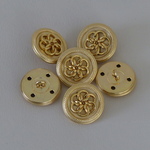 メタルボタンゴールド　２５ｍｍ　６個組