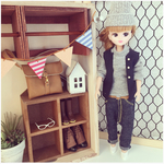 22㌢ドール サルエルパンツ👖【ブルー】
