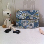 リバティ　スモールスザンナ（青）　ティッシュポーチ