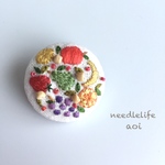 fruit＊basket  刺繍ブローチ