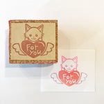 ワンコの消しゴムはんこ★バレンタイン チワワ