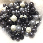 アウトレット大容量100ｇ☆穴なし☆樹脂パール☆モノトーン☆6.8.10mm