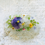 ボタニカル押し花バレッタ
