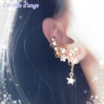 再販☆+。星と蝶のイヤーカフ。+☆Ｎｅｗ.ver☆