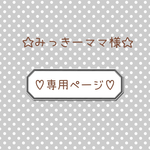 ☆みっきーママ様☆専用ページ