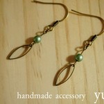 シンプルリーフピアス*イヤリング