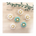 送料込▼マーガレットピアス/イヤリング