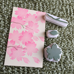 [再販♪] 桜の消しゴムはんこ3点セット