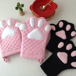 ✳︎オーダー品 peco様✳︎ 猫の手鍋つかみ(ピンク)【男性用】手袋
