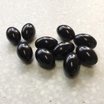 ヴィンテージ アクリルなつめビーズ ブラック 20mm 6こ