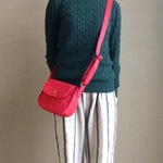 ショルダーＳＳＳ　アカ　帆布