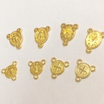 8個セット　合金製　ロザリオチャーム　オーバルとラウンドタイプ