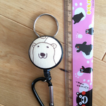 かわいいリールキーホルダー白くま⑦