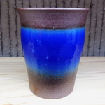ビールにどうぞ！　南蛮紺釉麦酒呑 