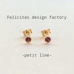  14kgf： petite pierce 2㎜ ：garnet