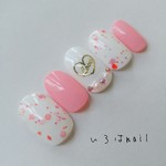 苺ミルク🍓ネイル