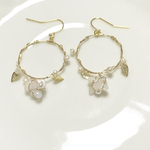 フラワーサークル＊フープピアス＊イヤリング